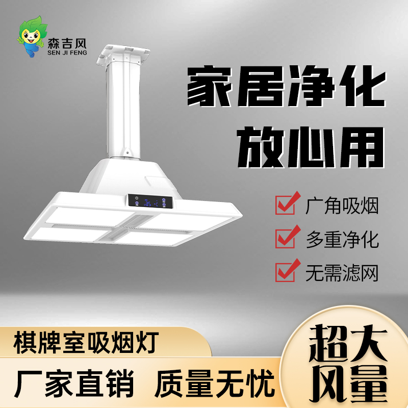 S800-X4 大燈罩雙渦輪直排吸煙燈